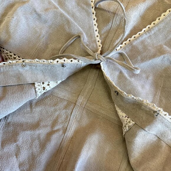 Vintage suede jacket with flare sleeves - Picture 5 of 8